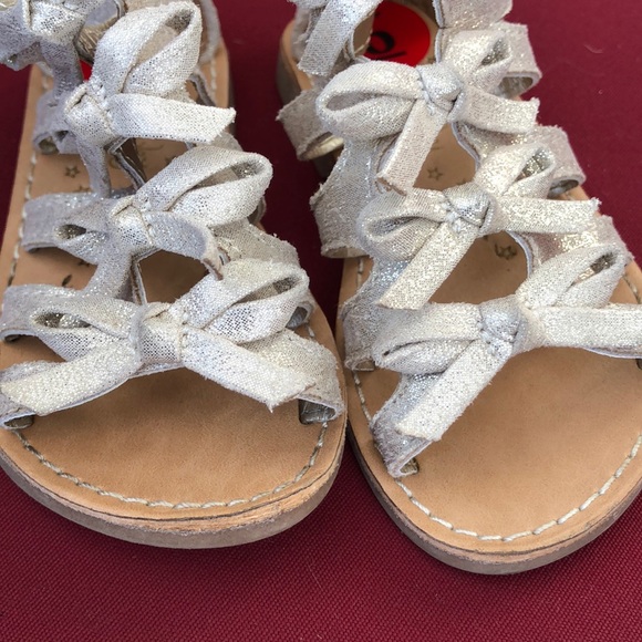 Golden Semi-Gladiator Sandals by Cynthia Rowley - Picture 8 of 9